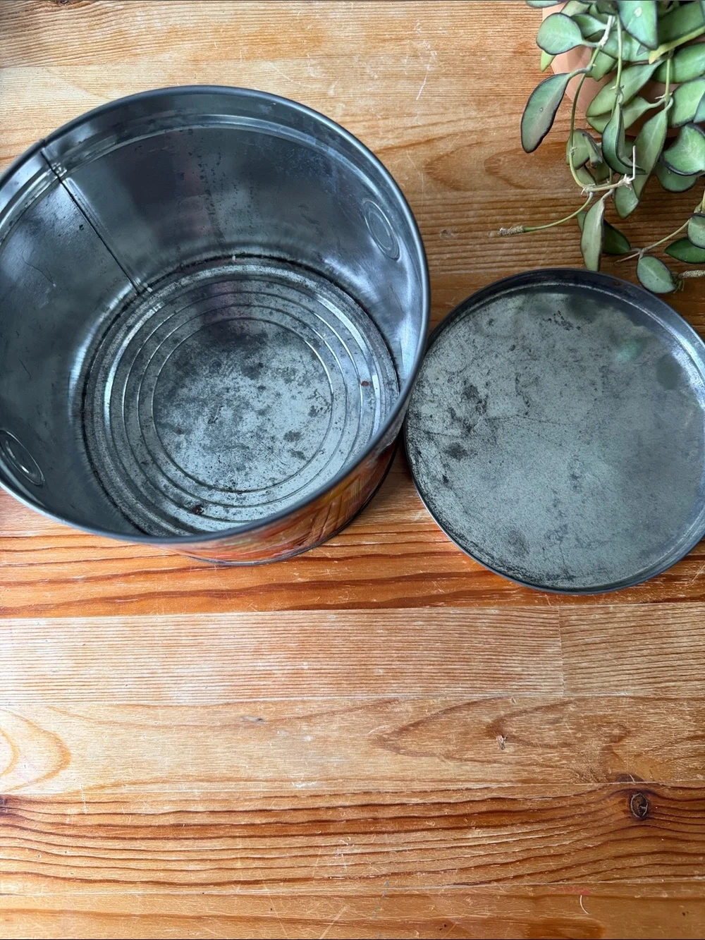 Vintage Candy Tin Storage Canister